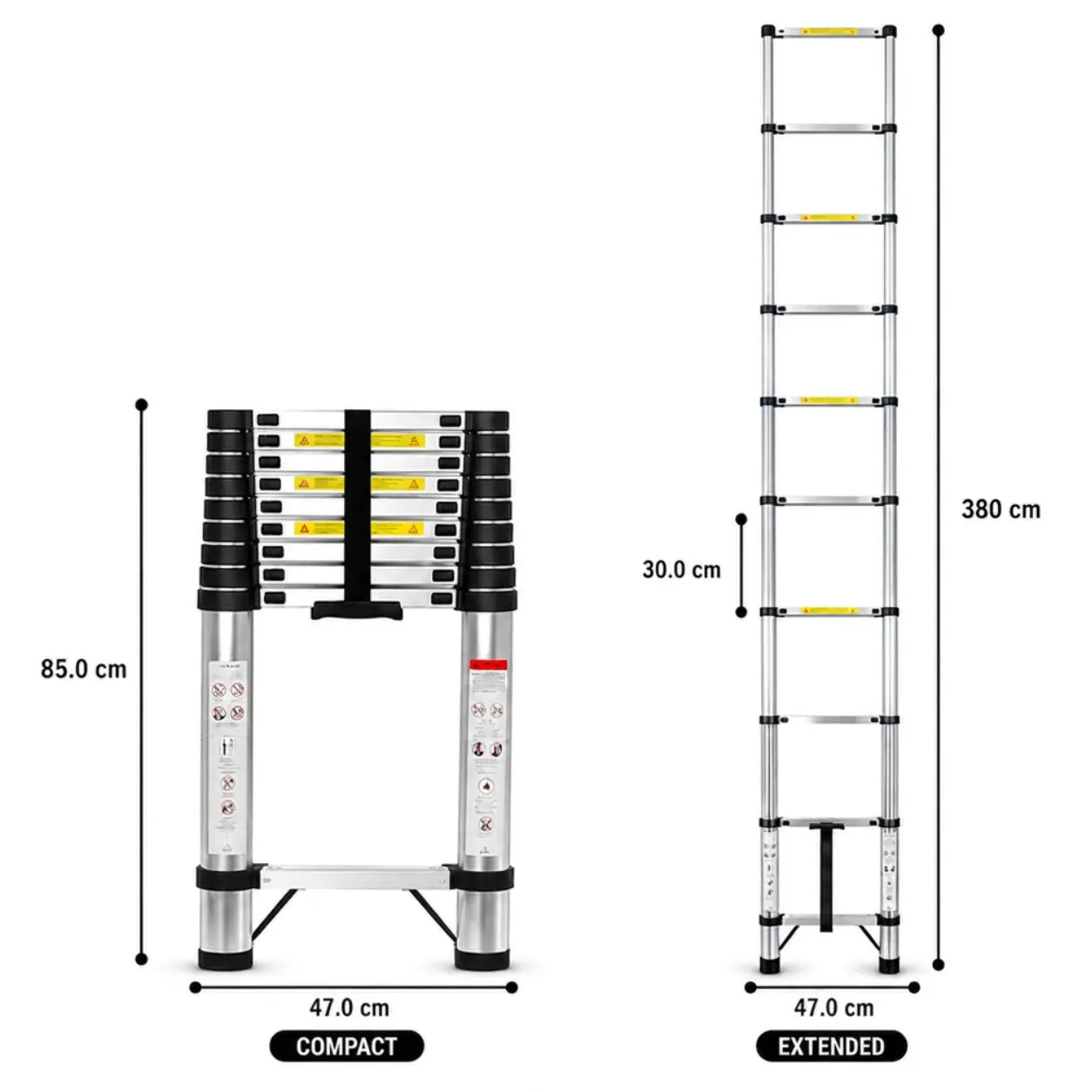 Telescopic Ladder 3,8m