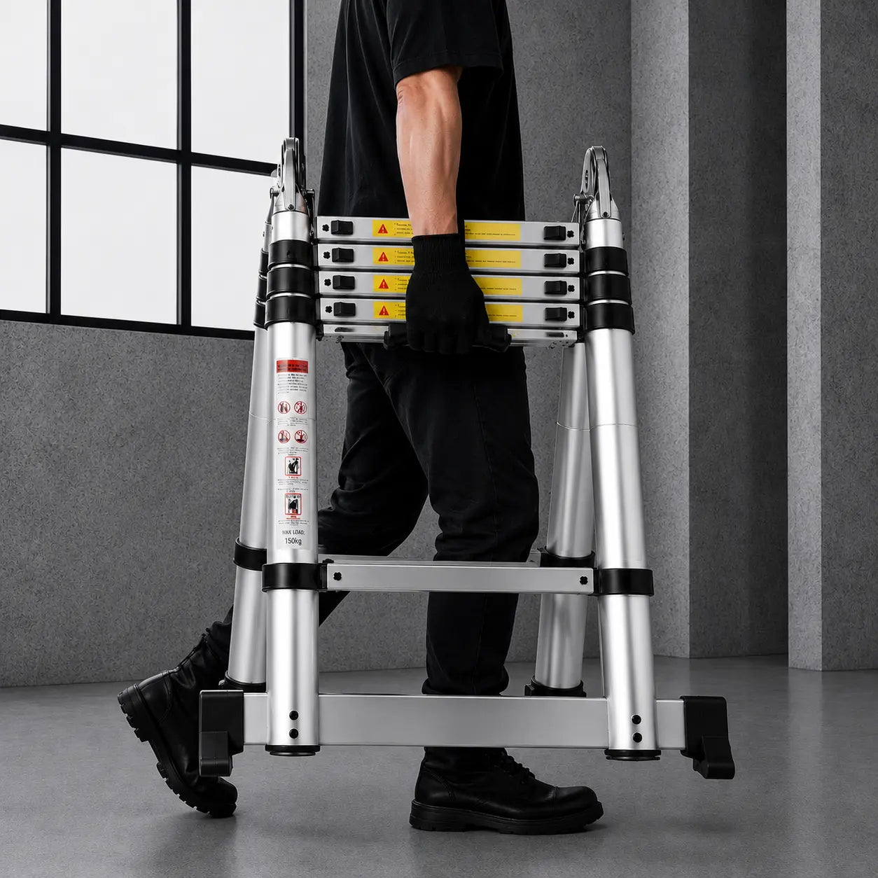Multi-Purpose Telescopic Ladder 3,8m