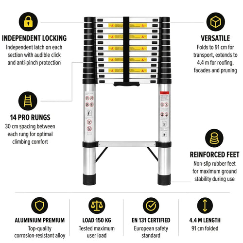 Telescopic Ladder 4,4m